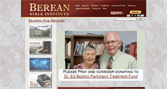 Desktop Screenshot of bereanbibleinstitute.org