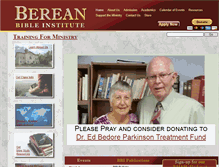 Tablet Screenshot of bereanbibleinstitute.org