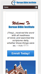 Mobile Screenshot of bereanbibleinstitute.com